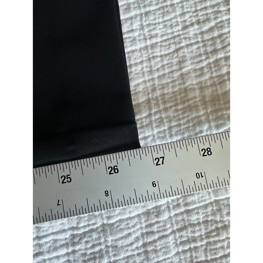 Quince Ultra-Stretch Scuba Slim Ankle Pants Black Gold Button 8 - Picture 6 of 9